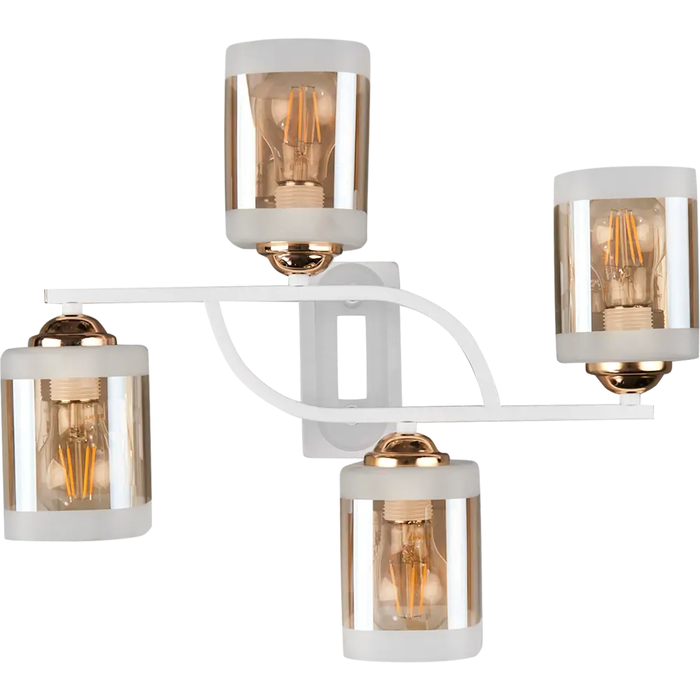Потолочная люстра Jlight Kira 3137/4C E27 60 Вт, цвет белый/золото 83279072 STLM-2113891  - Вид №1