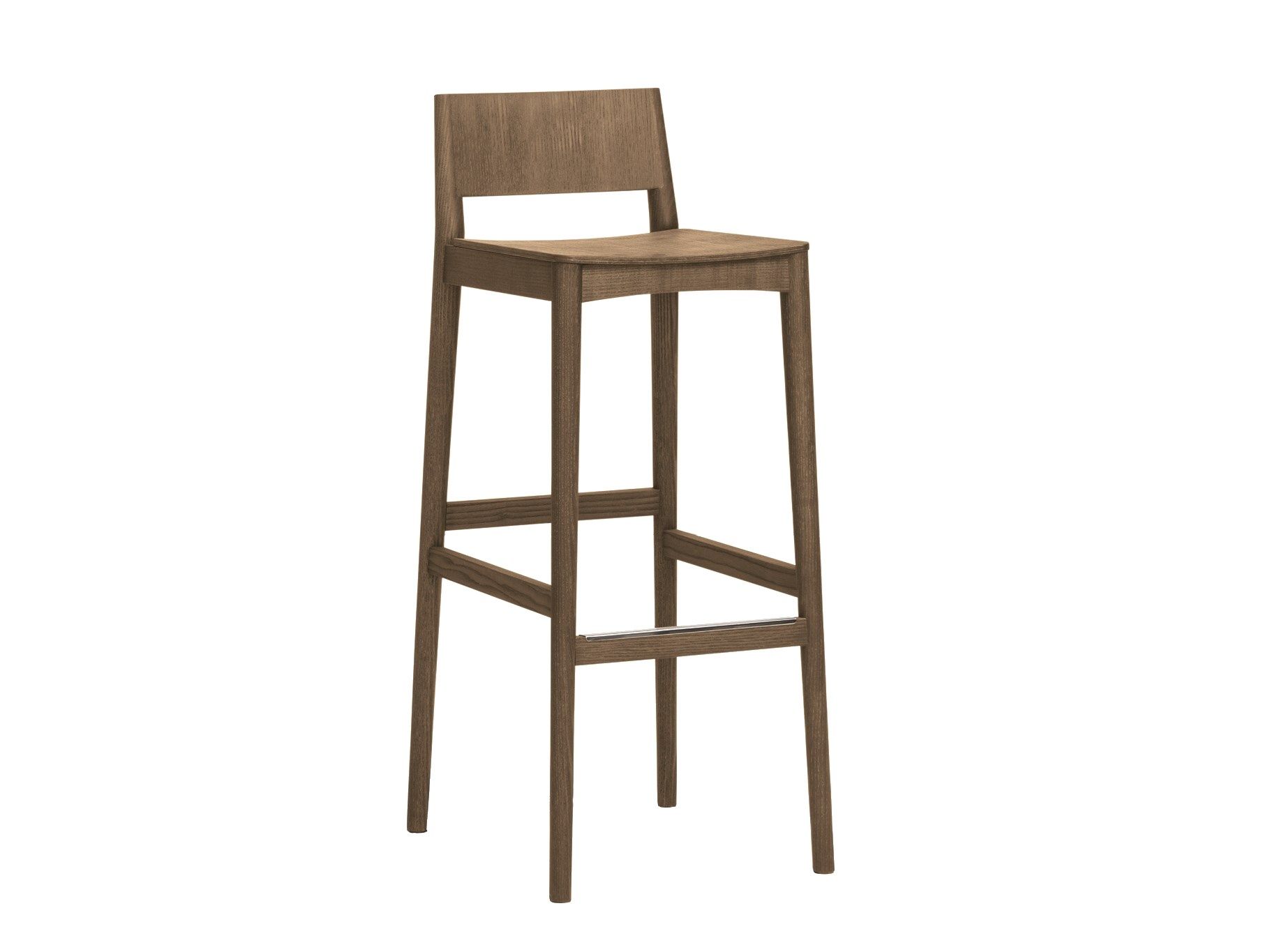 Высокий деревянный барный стул PIAVAL ELSA-Contract ARCH-00139033