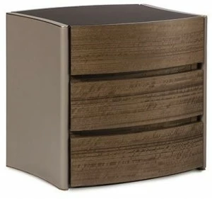 Paolo Castelli Прямоугольная тумбочка из дерева и кожи Dea Lib.deac.223