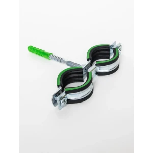 Хомут сантехнический Mayer 1/2" 20-24 мм со шпилькой 8x80и дюбелем гайка M8