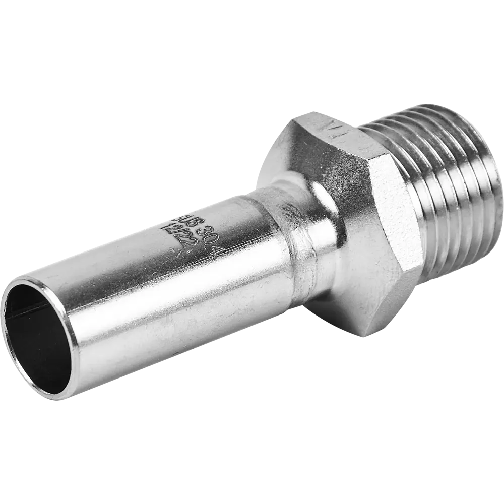 Муфта переходная Rommer 1/2"x15 мм НПр-НР нержавеющая сталь 88011236 STLM-2061788 