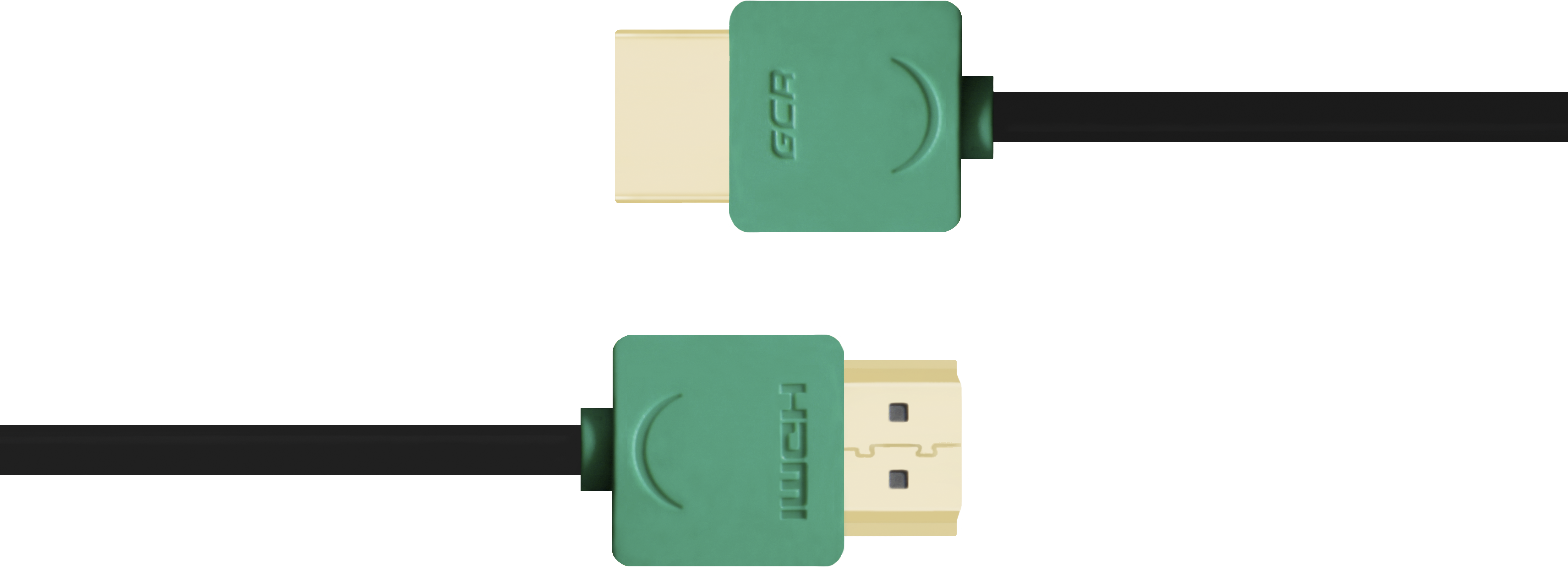GCR-HM520-3.0m кабель 3.0m hdmi версия 1.4, черный, зеленые коннекторы, slim od3.8mm, 32/32 awg, позолоченные контакты, ethernet 10.2 гбит/с, 3d, 4k, premium , экран Greenconnect Santreyd  - Вид №1