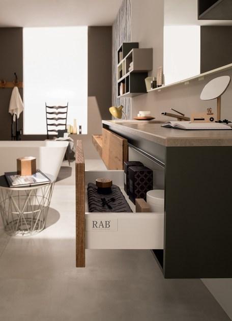 RAB Arredobagno Подвесная тумба под умывальник Soul wood 24 - Вид №4