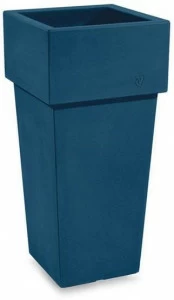 Lyxo Design Высокий квадратный горшок из полиэтилена