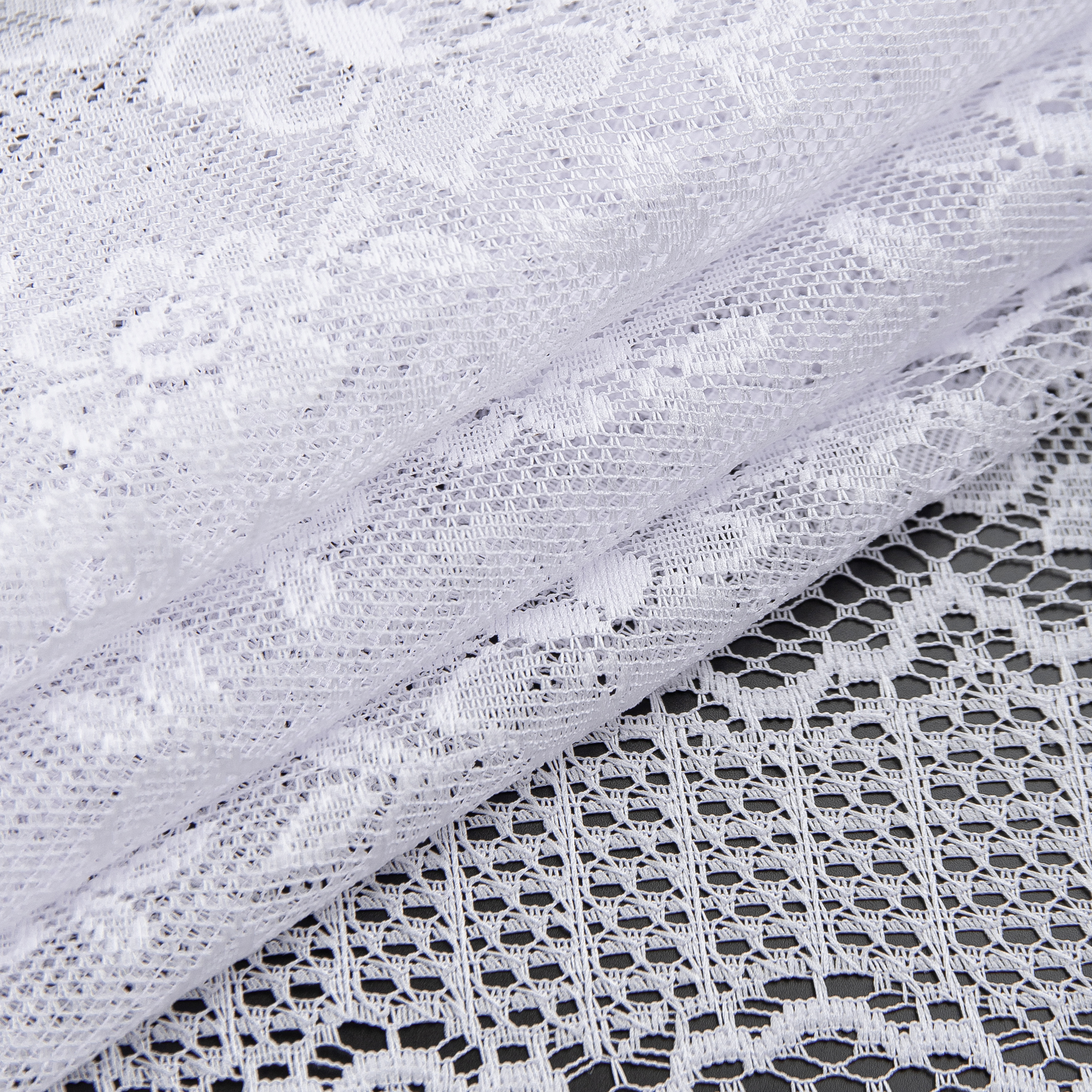 Тюль жаккард 'Розочки' белый 150 см TEX REPUBLIC 85486198 STLM-0063104