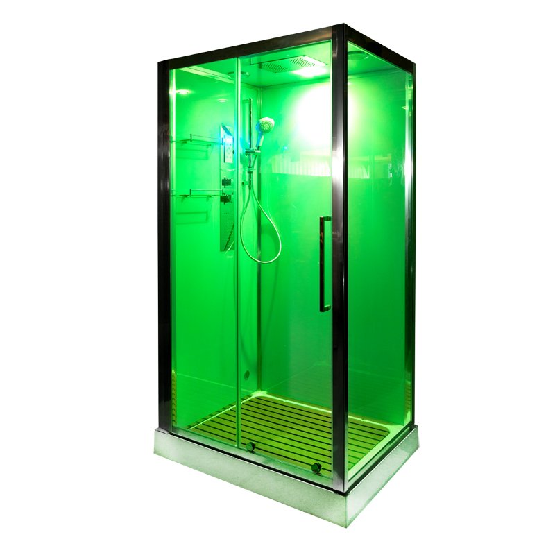 L 801 N с гидромассажем BLACK Душевая кабина DETO Серия L Z120 KERAVA с электрикой - Вид №19