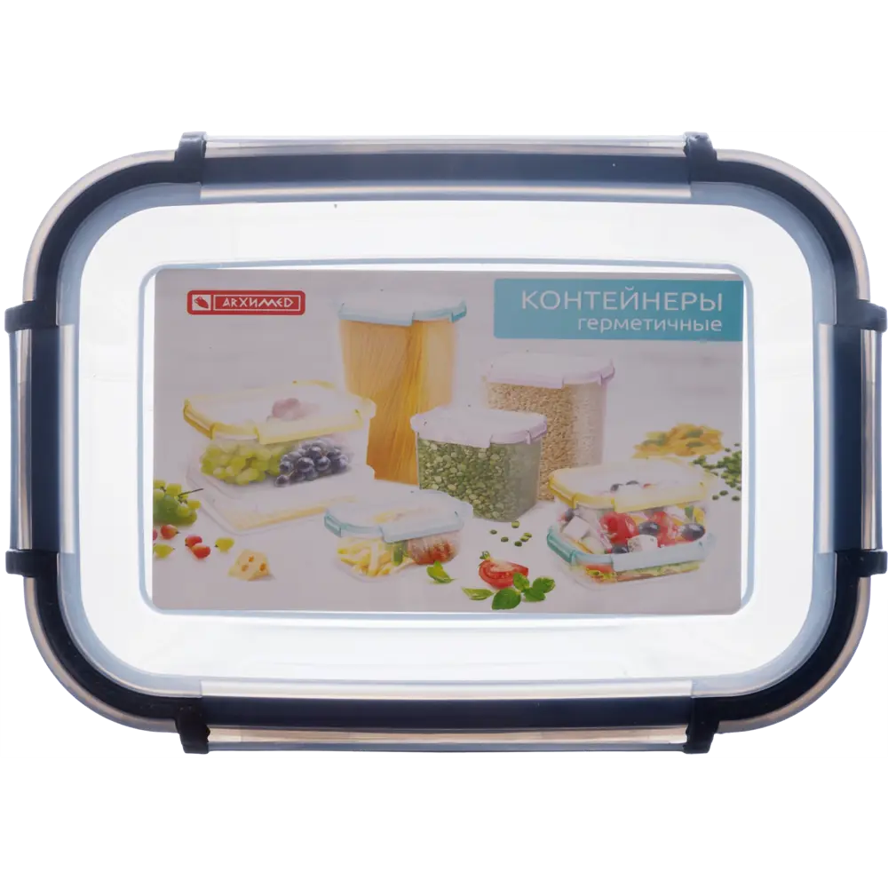 Контейнер для пищевых продуктов Архимед 2.85 л пластик прозрачный 84841761 STLM-2078430 Santreyd  - Вид №1