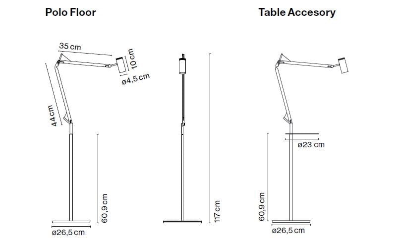 Алюминиевый торшер с гибкой рукояткой Marset ARCH-00048632 - Вид №1