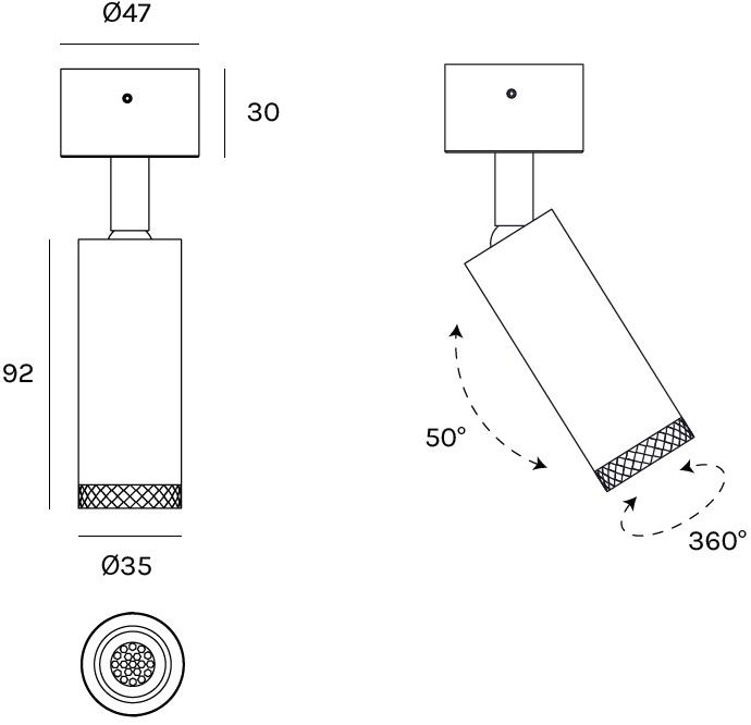 Olev Регулируемый светодиодный потолочный светильник Beam sun-id-1509355 - Вид №7