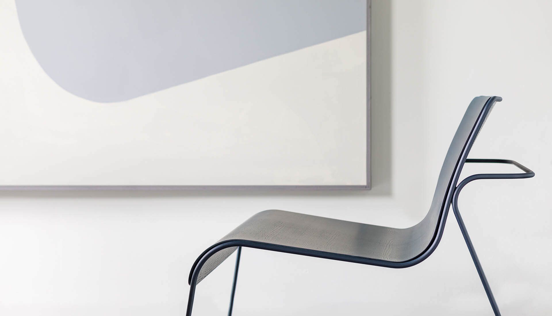 Стальной и деревянный табурет с подставкой для ног True Design Flow ARCH-00057643 - Вид №16