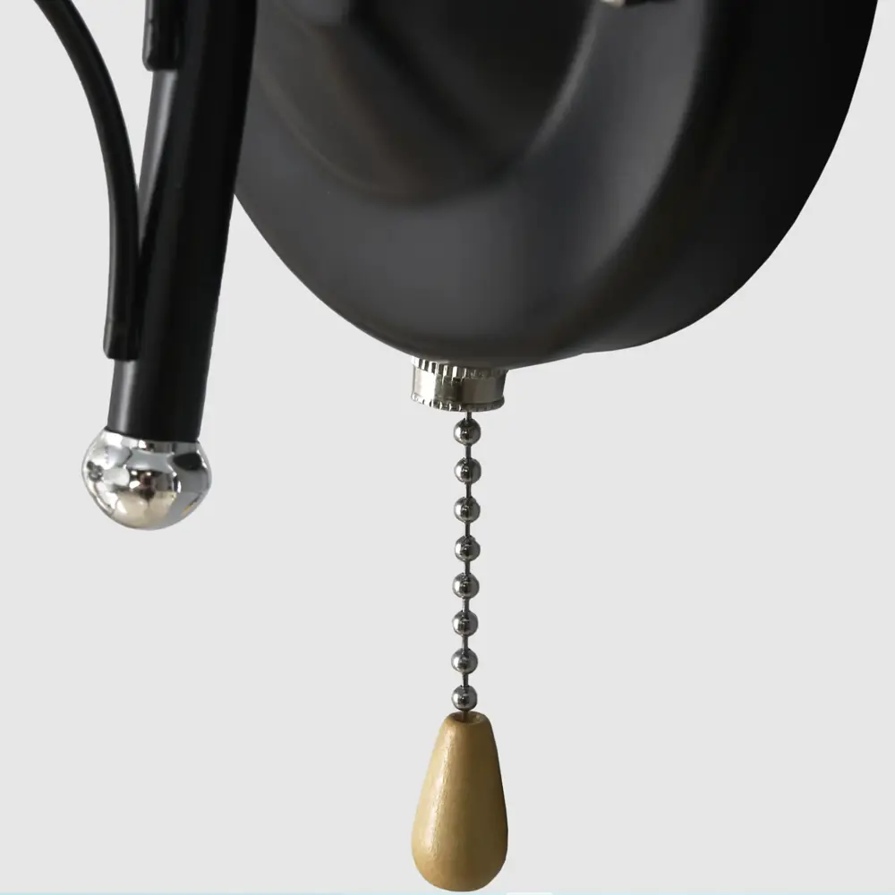 Бра настенное РОССВЕТ Меренга - черный с бежевым плафоном 89426772 STLM-1576870 - Вид №6