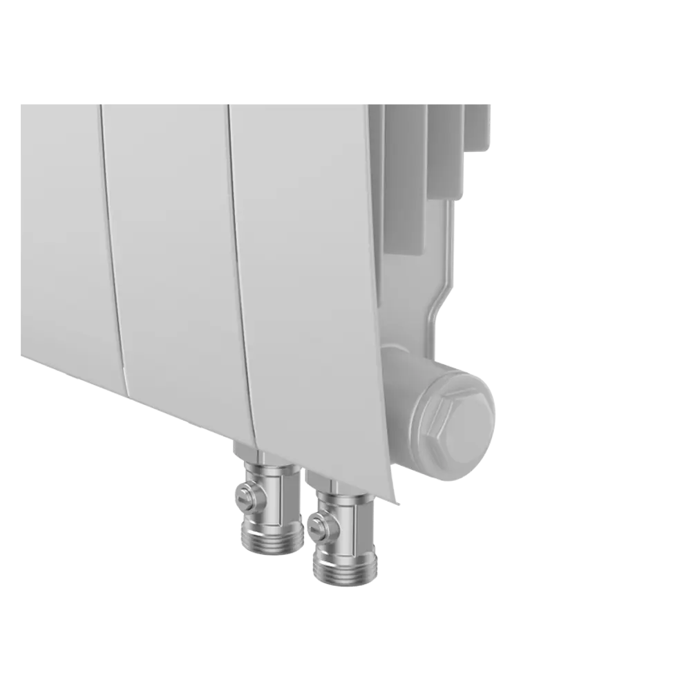 Радиатор секционный Royal Thermo Biliner RTBBTVR35010 350/87 10 секций нижнее правое подключение биметалл белый 82758200 STLM-2192862 - Вид №3