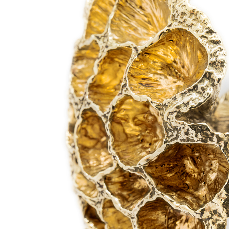 EA1069 PullCast Ручка шкафа COMB Полированная латунь  - Вид №3