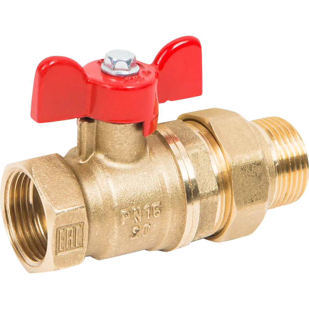 Шаровой кран Valfex с американкой для систем водоснабжения и отопления 83587776 STLM-0042211