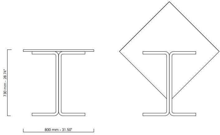 Coro Складной квадратный садовый стол из ламината sun-id-1463569 - Вид №2