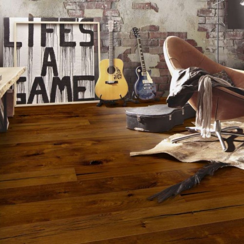 Паркетная доска Meister PD 400 Cottage Дымчатый 8304 Дуб Рустик с брашью (Текстурированная) 2200х180 мм 2300200020 - Вид №4