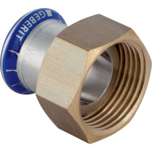 35035 Переходник Geberit Mapress из нержавеющей стали, с накидной гайкой Geberit