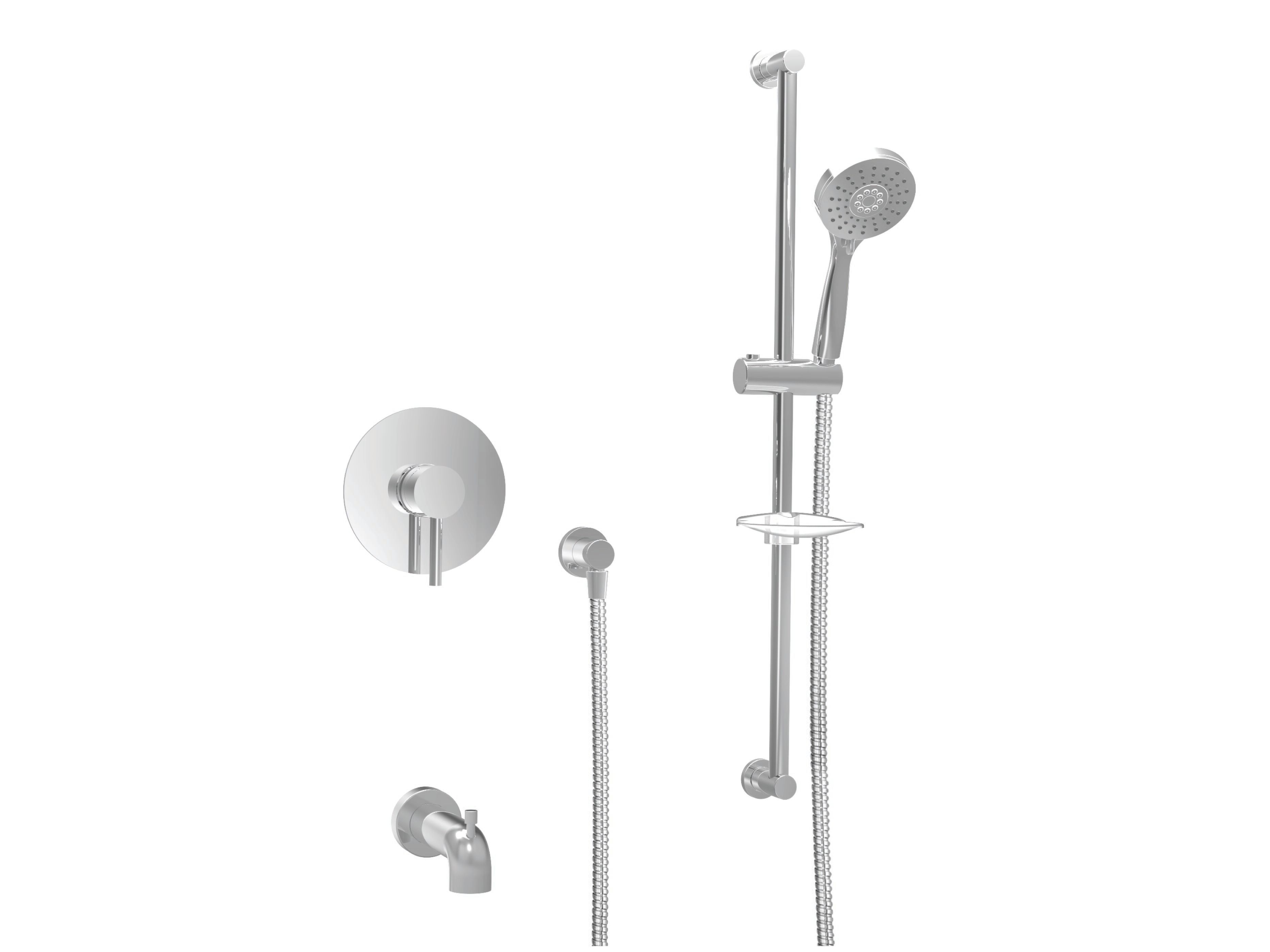 Встраиваемый набор для ванны с ручным душем BARIL PRO-2220-66 ARCH-00081266 - Вид №1