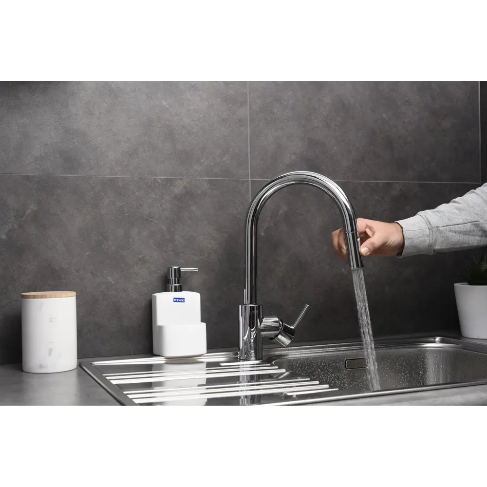 Смеситель для кухни GROHE Feel выдвижной, цвет хром 82247224 STLM-2209415 Feel Clova - Вид №16