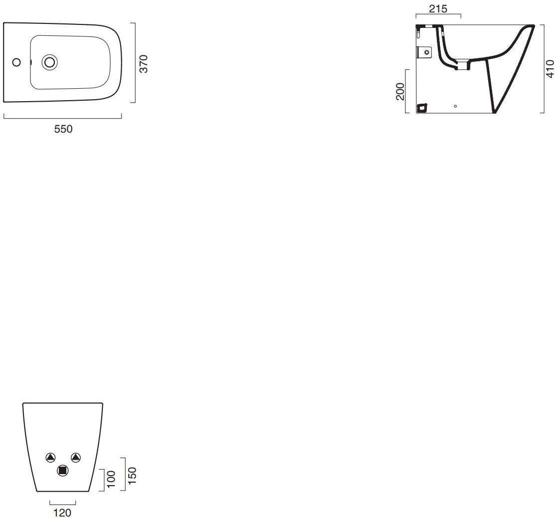 Биде напольное Green CERAMICA CATALANO sun-id-1345548 - Вид №1