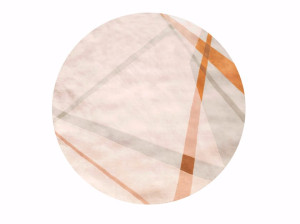 Круглый шерстяной ковер