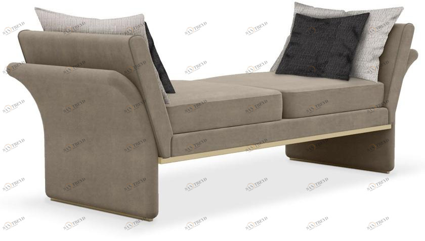 Porustudio Кушетка из бархата с обивкой sun-id-1356973