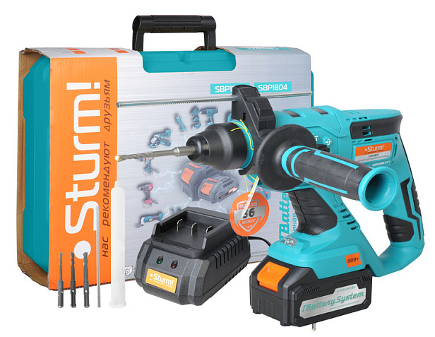 Перфоратор Sturm! CRH1822 1BatterySystem 18V 9112575 STDN-0067087 - Вид №7