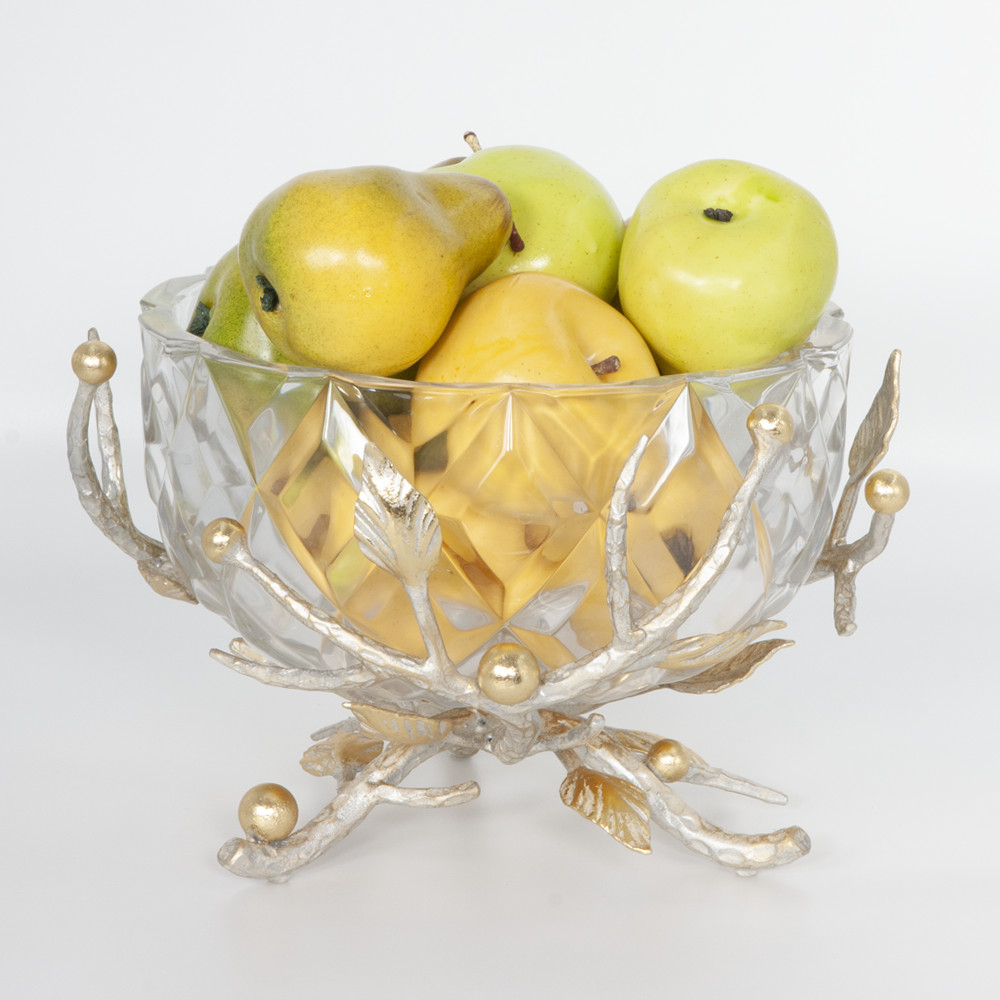 59002 Фруктовница-конфетница Весна Айвори BOGACHO 4627179652777 - Вид №4