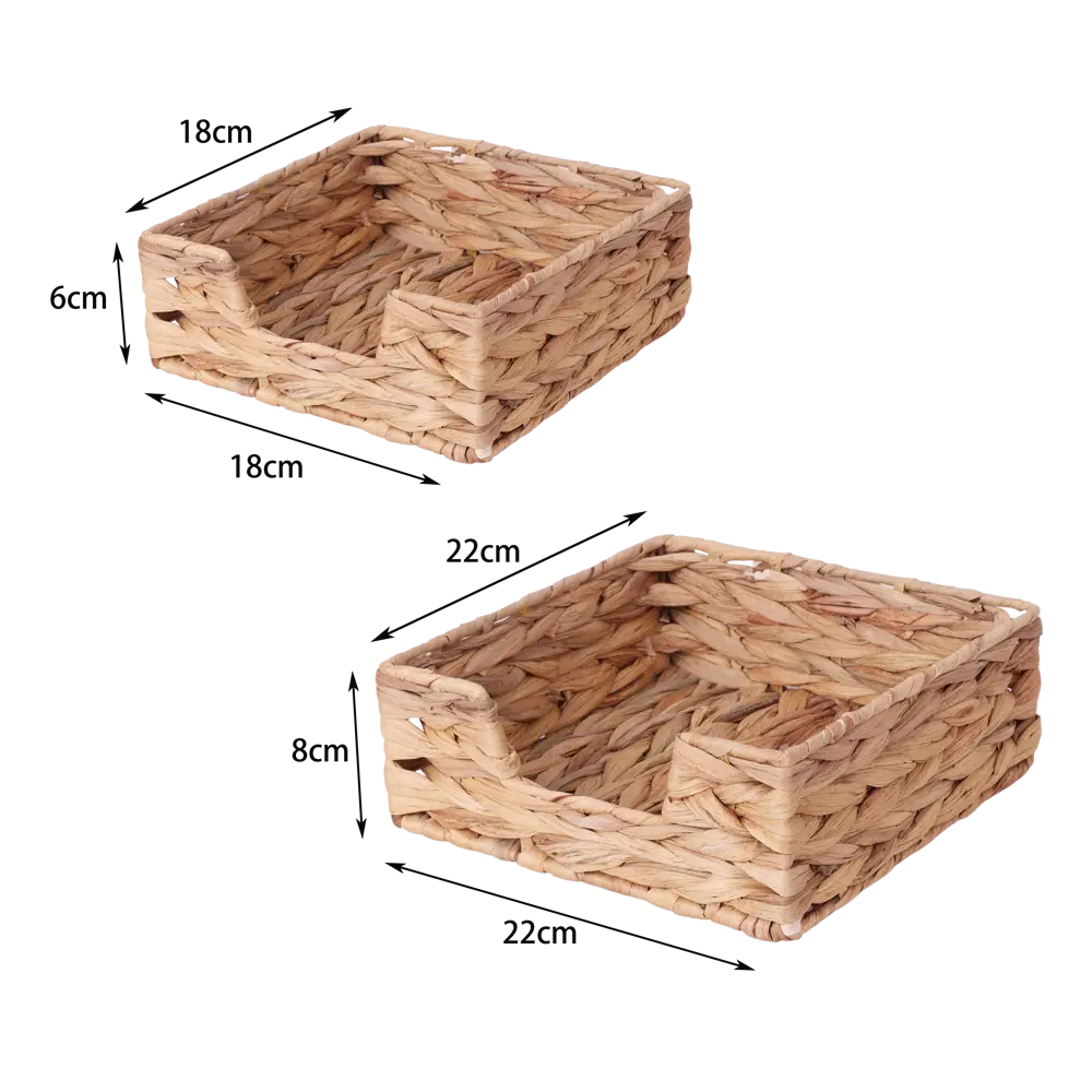 Корзина Konsensa 22x8x22 см водяной гиацинт цвет бежевый 89439479 STLM-2138123 
