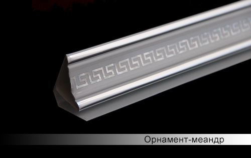 Потолочный плинтус Орнамент-меандр софитто DEKOR PANEL DP274