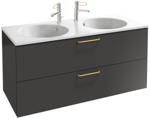 EB2525-R8-M90 Тумба под столешницу 120 см, 2 ящика, золотая ручка JACOB DELAFON ODÉON RIVE GAUCHE