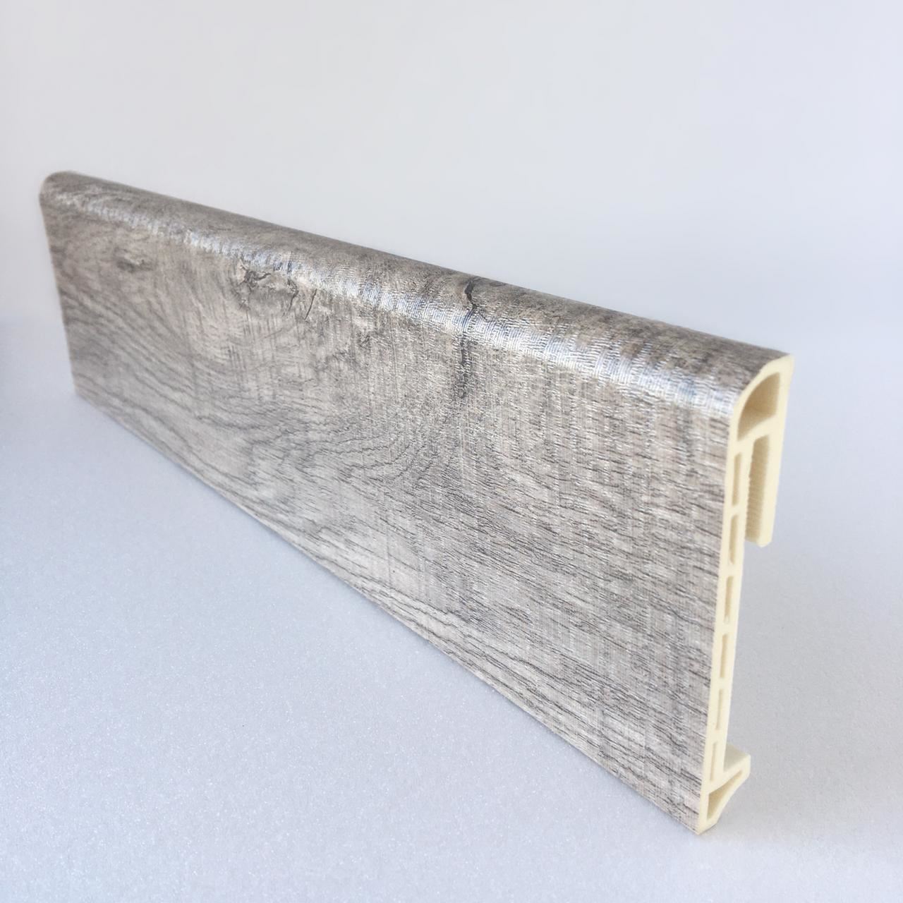 Напольный плинтус  Дуб старый 80мм DEKOR PANEL DP064