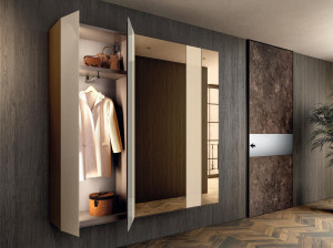 Стеклянный модульный подвесной шкаф