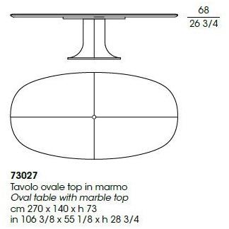 Giorgetti Овальный мраморный стол sun-id-1441618 - Вид №4