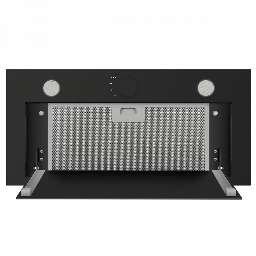 CROSBY ROCKY 60 Glass Black Вытяжка crosby rocky 60 черное стекло/ • тип: встраиваемая• цвет: черный• управление: кнопочное• ширина, мм: 600• полная потребляемая мощность, вт: 190• количество скоростей: 3• максимальная производительность, м3/ч: 750• диаме Santreyd  - Вид №3
