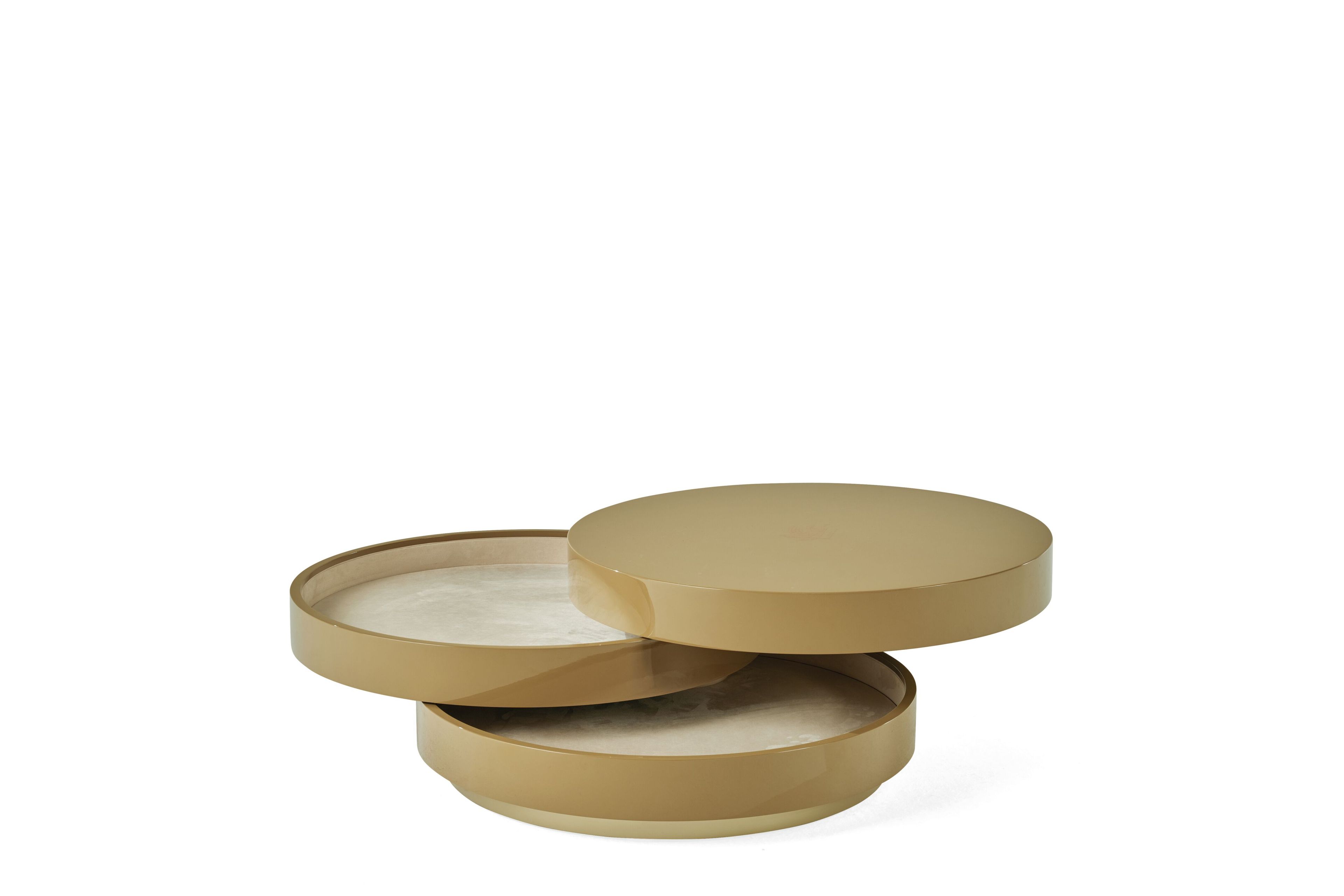 Круглый деревянный журнальный столик ETRO Home Interiors TIERED ARCH-00075224