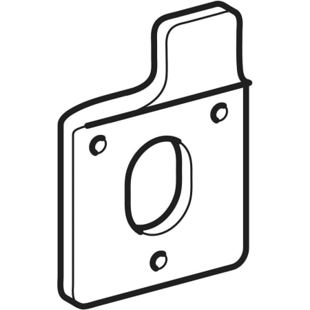 554005000 Крепежная накладка Geberit для раковины Geberit  - Вид №1