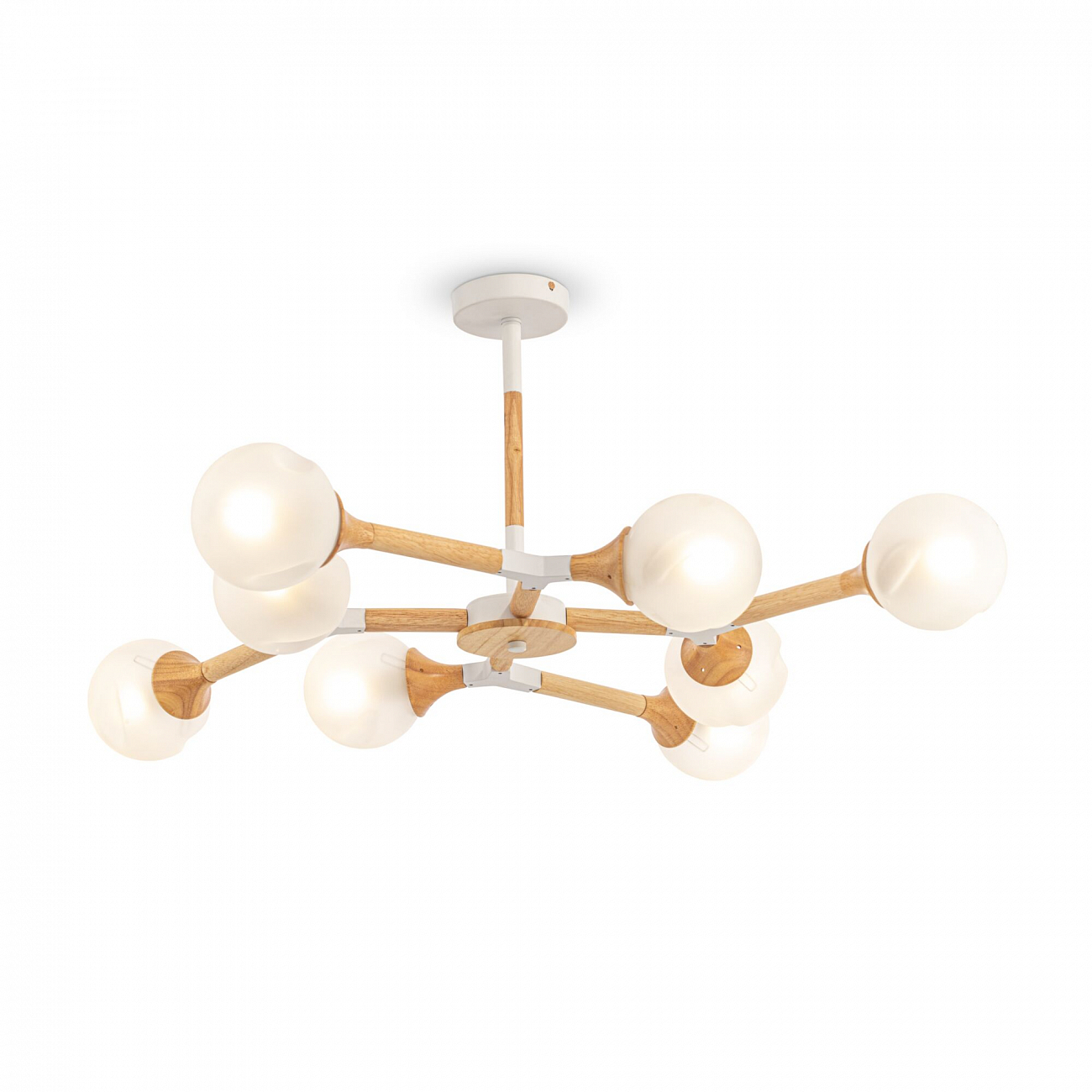 Светильник потолочный на 8 ламп белый Amy FR5105CL-08W FREYA MODERN 00-3957021 Белый - Вид №6