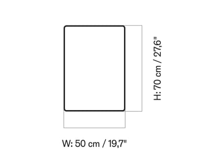 Прямоугольное настенное зеркало Audo Copenhagen Norm ARCH-00152376 - Вид №6