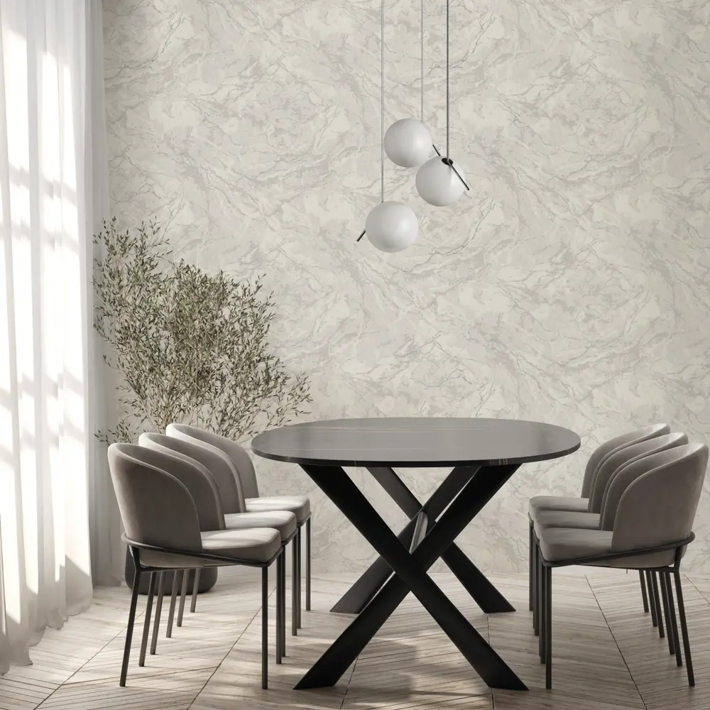 Флизелиновые обои АРТЕКС Ривер серые 1.06 м - практичность и стиль 89400289 STLM-1463962 - Вид №3