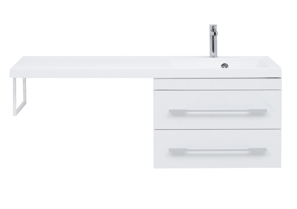 Тумба с раковиной Aquanet Нота 120 R белый 0017148300239568 - Вид №10