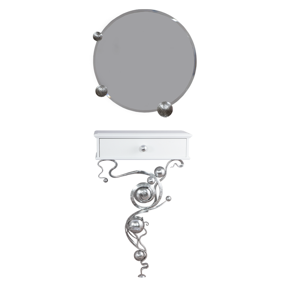 15008,79022 Консоль и зеркало Heri Айс BOGACHO 4627170347252, 4627170347405