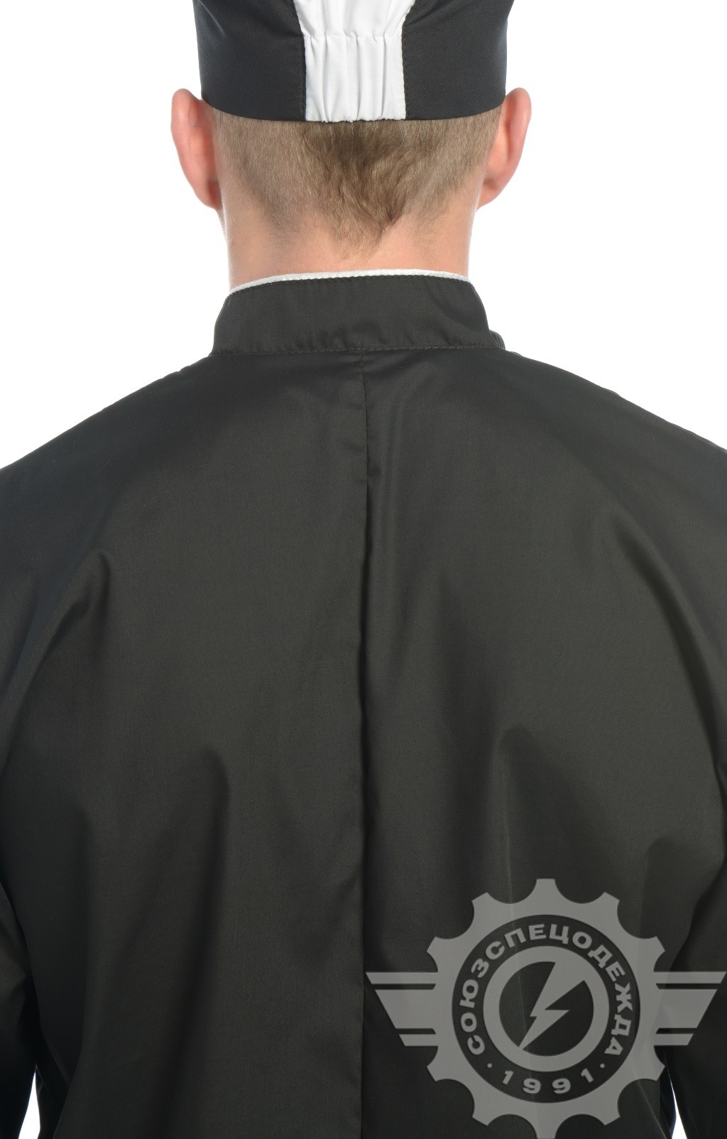 69105 Куртка поварская "Люкс-Лайт" черная  Повар  размер 56-58/170-176 Спецодежда  - Вид №5