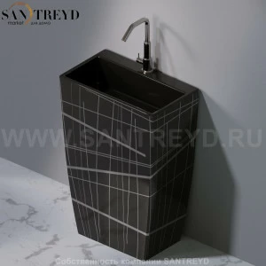 L115416P Напольная раковина стоящая прямоугольная A. e T. Italia Tower