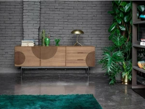 Devina Nais Комод с распашными дверцами и ящиками из массива дерева