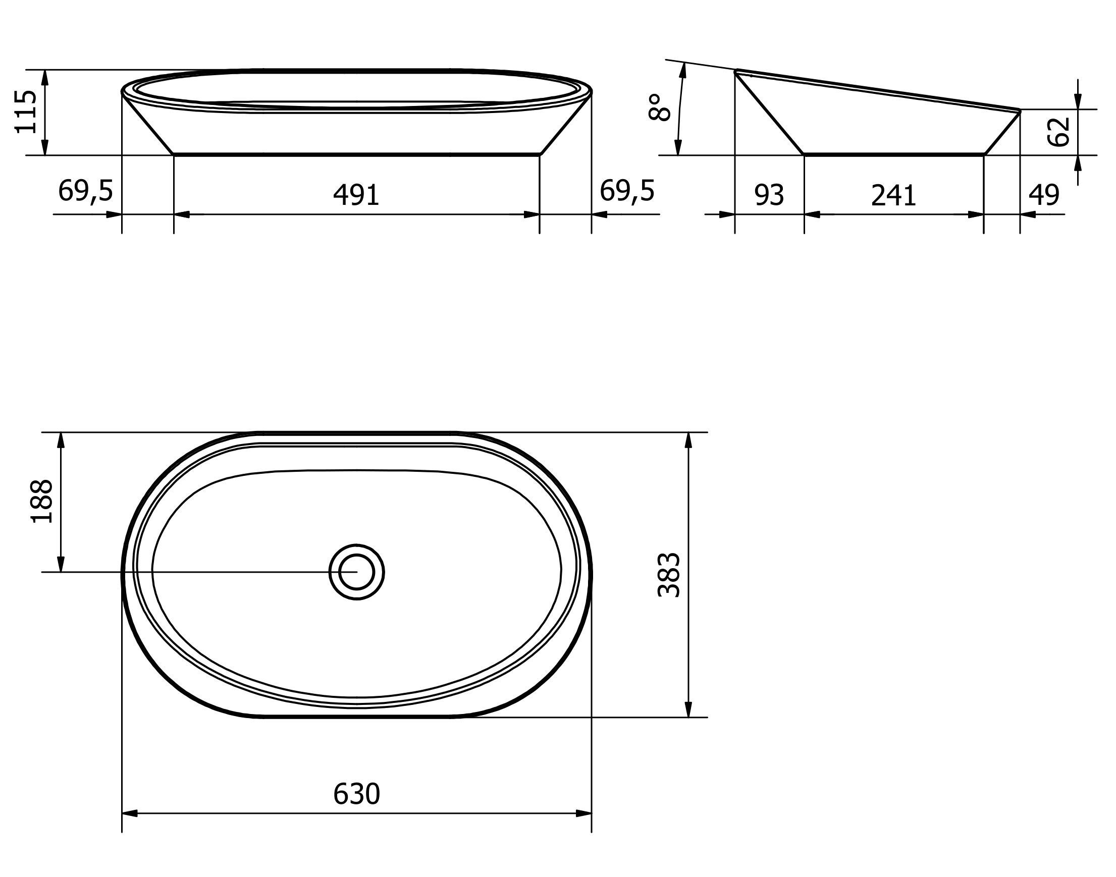 Овальная столешница EVER Life Design Comfort 49 ARCH-00031818 - Вид №3