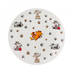 359-646 Посуда фарфоровая ТАРЕЛКА ЗАКУСОЧНАЯ "ВЕСЕЛЫЕ ДРУЗЬЯ" 1000 мл Lefard