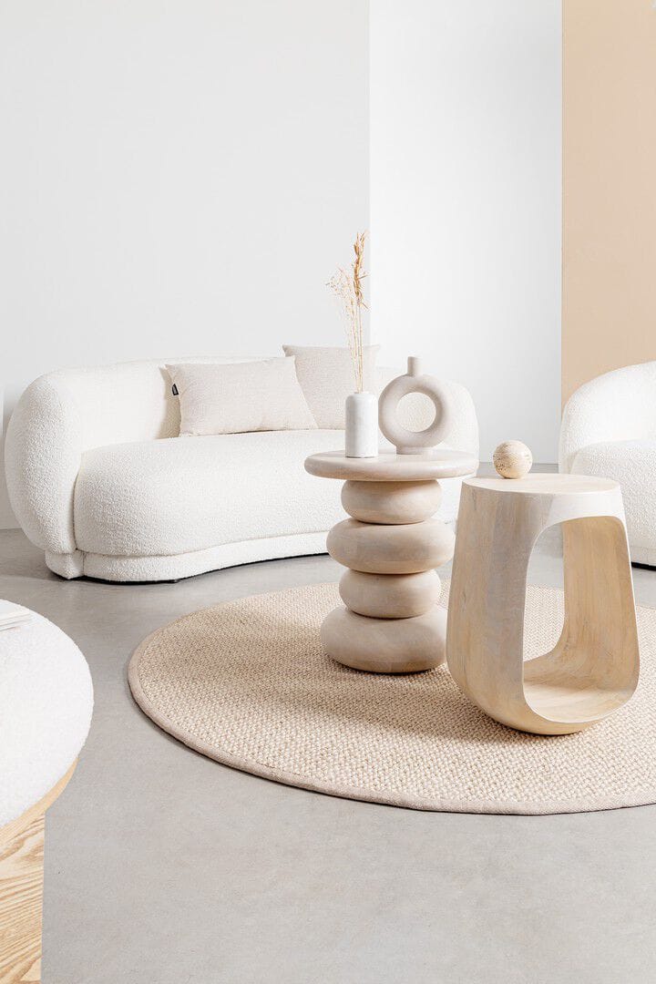 Круглый журнальный столик из манго BIZZOTTO LOPEZ ARCH-00046859 - Вид №1