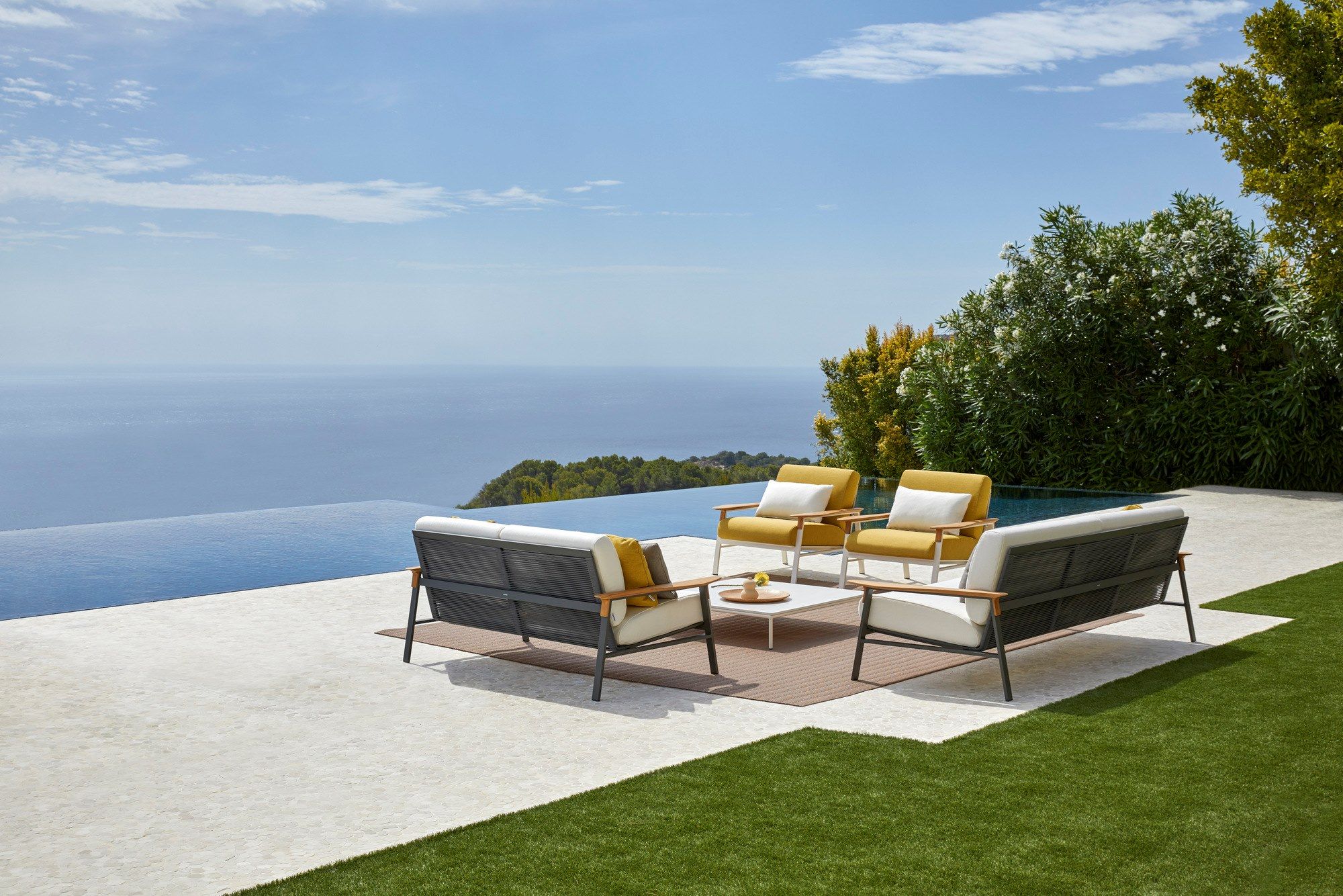 2-местный тканевый садовый диван POINT город ARCH-00061111 - Вид №5