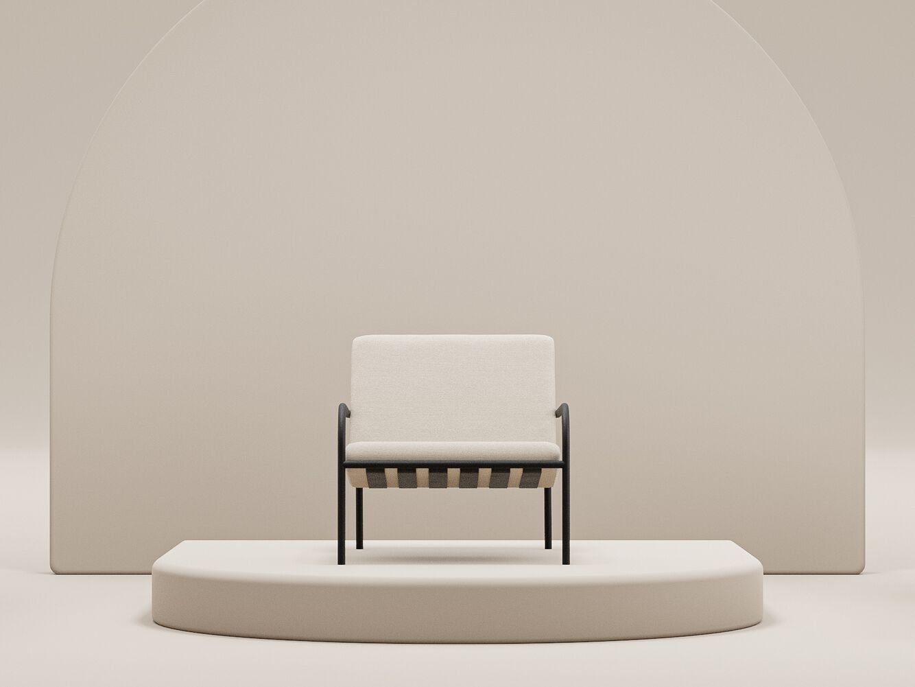 Стальной стул с порошковым покрытием с подлокотниками Metallbude DIEGO ARCH-00121641 - Вид №33